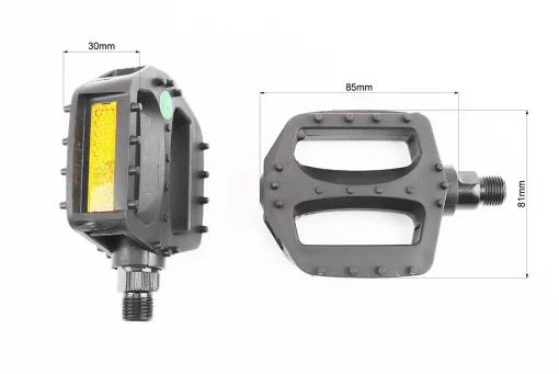 Педали CHILD 9/16" (97x80x23mm) пластиковые, чёрные NW-310S, FIX-411832