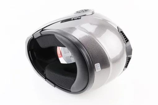 Шлем модуляр, закрытый с откидным подбородком+откидные очки BLD-159 S (55-56см), СЕРЫЙ глянец, FIX-360109