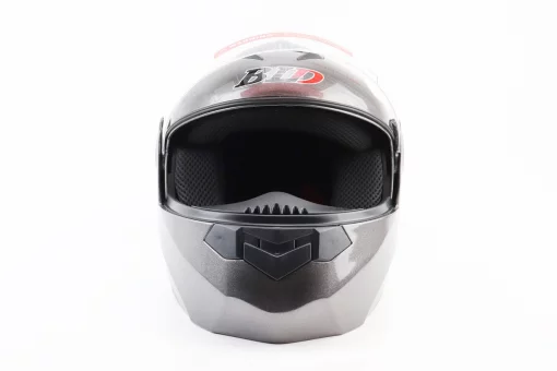 Шлем модуляр, закрытый с откидным подбородком+откидные очки BLD-159 S (55-56см), СЕРЫЙ глянец, FIX-360109