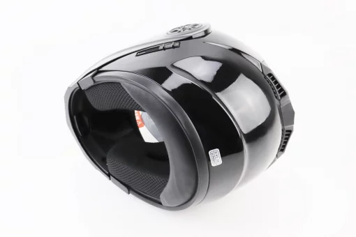 Шлем модуляр, закрытый с откидным подбородком+откидные очки BLD-159 S (55-56см), ЧЕРНЫЙ глянец, FIX-360110