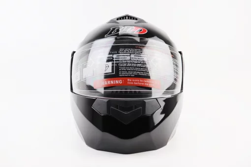 Шлем модуляр, закрытый с откидным подбородком+откидные очки BLD-159 S (55-56см), ЧЕРНЫЙ глянец, FIX-360110