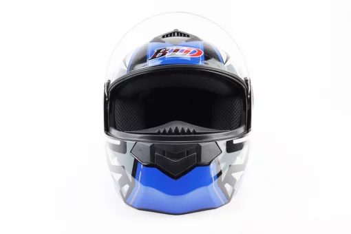 Шлем модуляр, закрытый с откидным подбородком+откидные очки BLD-159 S (55-56см), ЧЕРНО-СИНИЙ, FIX-360113