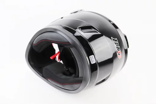 Шолом інтеграл, закритий BLD-М65 М (57-58см), ЧОРНИЙ глянець, FIX-360114