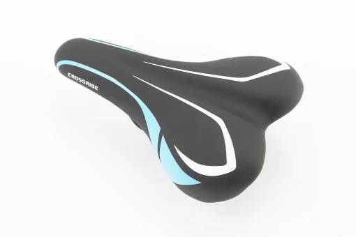 Сидіння MTB 240x140мм, чорно-синьо-біле BSK-901-В, FIX-411883