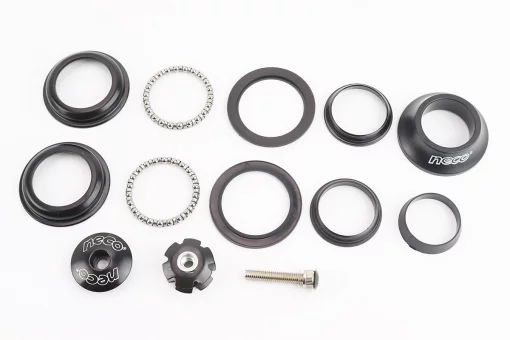 Кермова колонка 1-1/8" (44/28,6x44/30) безрізьбової вилки, напівінтегровані, висока, чорний H115MP, FIX-406069