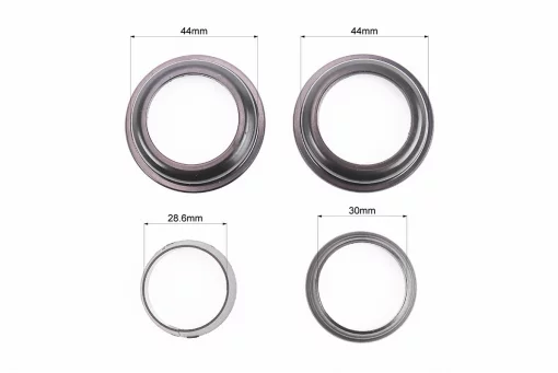 Кермова колонка 1-1/8" (44/28,6x44/30) безрізьбової вилки, напівінтегровані, висока, чорний H115MP, FIX-406069