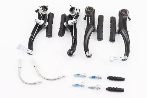 Гальмо V-brake 110мм (2 колеса), алюмінієве, чорне MV993DG, FIX-406076