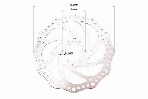 Гальмівний диск 160мм, кріпл. 6 болтів, DR02, FIX-406094