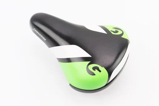 Сидіння CHILD 230x150мм, чорне з зелено-білим малюнком BSK-N185-10, FIX-406121