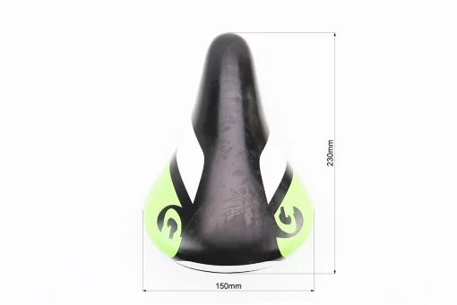 Сидіння CHILD 230x150мм, чорне з зелено-білим малюнком BSK-N185-10, FIX-406121