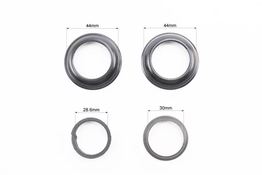 Рулевая колонка 1-1/8" (44/28,6x44/30) безрезьбовой вилки, полуинтегрированные, чёрный H115, FIX-406133
