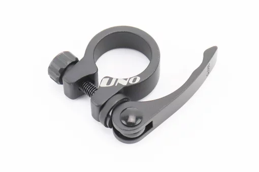 Затискач (хомут) труби сидіння MTB 28,6мм, кріпл. ексцентрик, алюмінієвий, чорний XTB-C, FIX-406145
