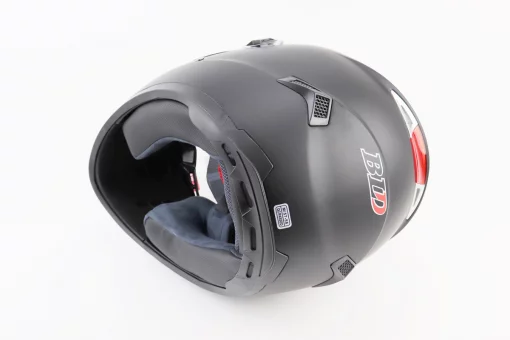 Шлем интеграл, закрытый+очки BLD-М61 М (57-58см), ЧЕРНЫЙ матовый, FIX-360119