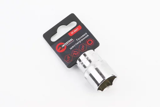 Головка торцева 6-гранна 1/2" 21х38мм CrV ET-0021, FIX-702123