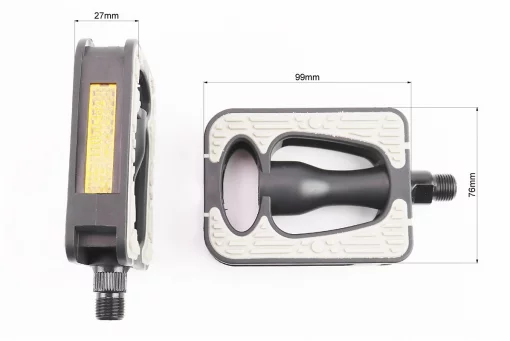 Педалі CITY 9/16" (110x76x26mm) пластикові, NW-340, FIX-411941