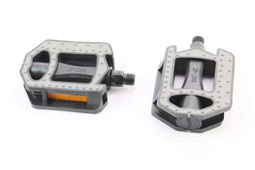 Педали CITY 9/16" (114x85x27mm) пластиковые, чёрно-серые WP-208, FIX-411950