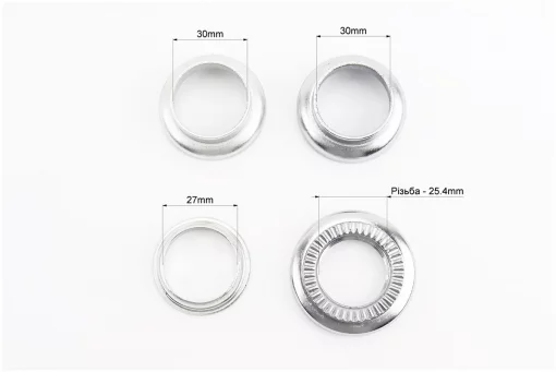 Кермова колонка 1" (30/25.4x30/27) різьбової вилки, YQ-CZ-11A, FIX-406180