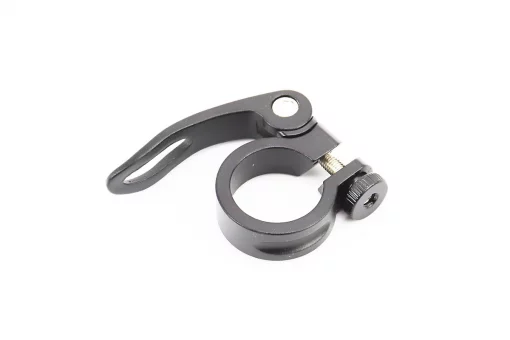 Затискач (хомут) труби сидіння MTB 28,6мм, кріпл. ексцентрик, алюмінієвий, чорний, FIX-411989