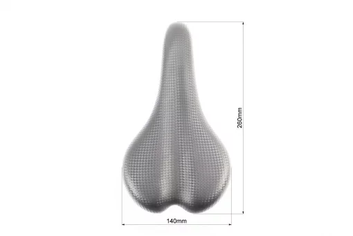 Сидіння MTB 260x140мм, "карбон" CROSSRIDE BSK-N063, FIX-411991