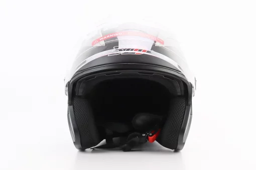 Шлем открытый+откидные очки BLD-708 М (57-58см), ЧЕРНЫЙ матовый, FIX-360202