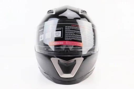 Шлем интеграл, закрытый BLD-M62 S (55-56см), ЧЕРНЫЙ глянец, FIX-360233