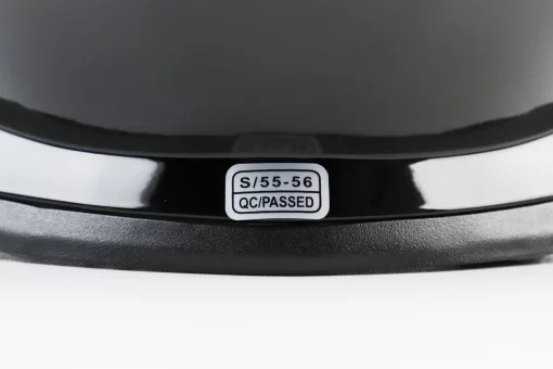 Шлем интеграл, закрытый BLD-M62 S (55-56см), ЧЕРНЫЙ глянец, FIX-360233