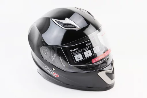 Шолом інтеграл, закритий BLD-M62 М (57-58см), ЧОРНИЙ глянець, FIX-360234