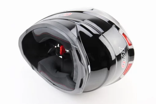 Шолом інтеграл, закритий BLD-M62 М (57-58см), ЧОРНИЙ глянець, FIX-360234