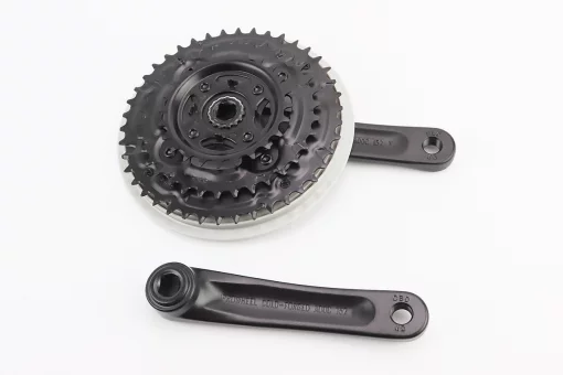 Шатуни "квадрат" 152мм, 42.34.24T MTB, алюмінієві, чорно-сірий MA-AC49, FIX-412031