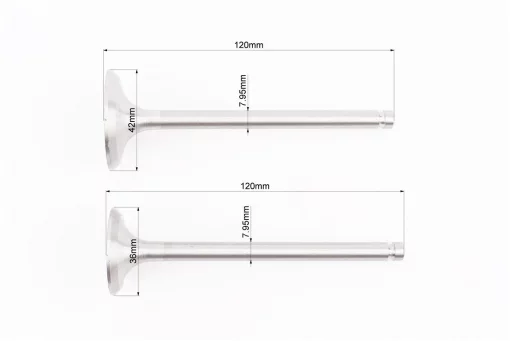 Клапан впускной (h-120; D-42; d-7,95), выпускной (h-120; D-36; d-7,95) + клапанный механизм к-кт R195NM, FIX-999553