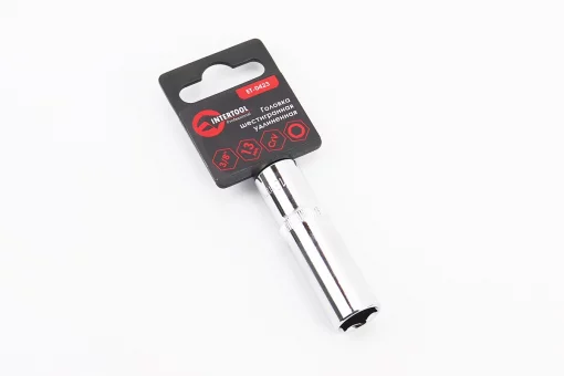 Головка торцевая 6-гранная удлиненная 3/8" 13мм CrV ET-0423, FIX-702153