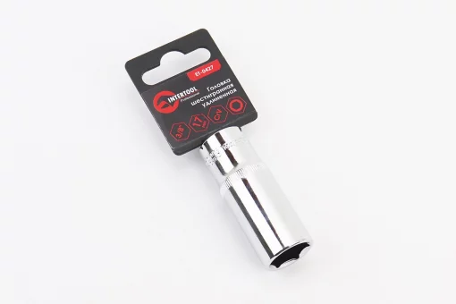 Головка торцевая 6-гранная удлиненная 3/8" 17мм CrV ET-0427, FIX-702156