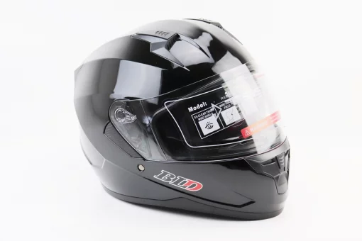 Шлем интеграл, закрытый (сертификация DOT)+откидные очки BLD-M67 М (57-58см), ЧЕРНЫЙ глянец, FIX-360282
