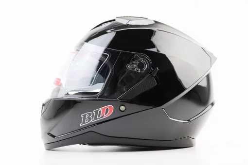 Шлем интеграл, закрытый (сертификация DOT)+откидные очки BLD-M67 М (57-58см), ЧЕРНЫЙ глянец, FIX-360282