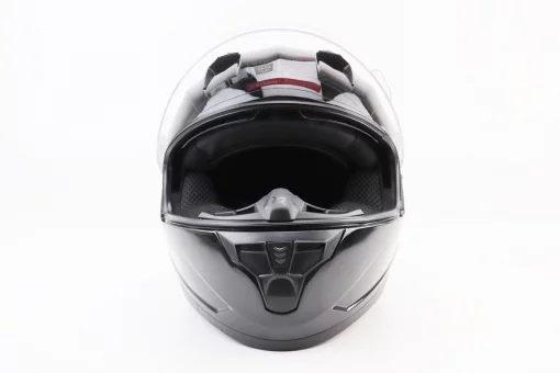 Шлем интеграл, закрытый (сертификация DOT)+откидные очки BLD-M67 М (57-58см), ЧЕРНЫЙ глянец, FIX-360282