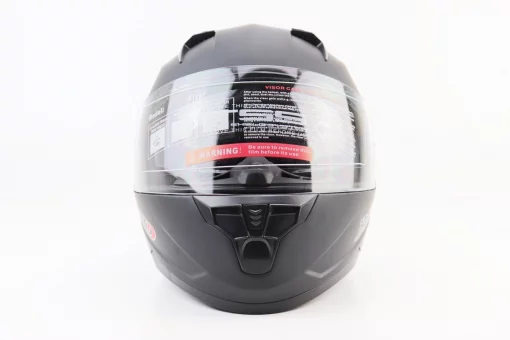 Шолом інтеграл, закритий (сертифікація DOT)+відкидні окуляри BLD-M67 М (57-58см), ЧОРНИЙ матовий, FIX-360283