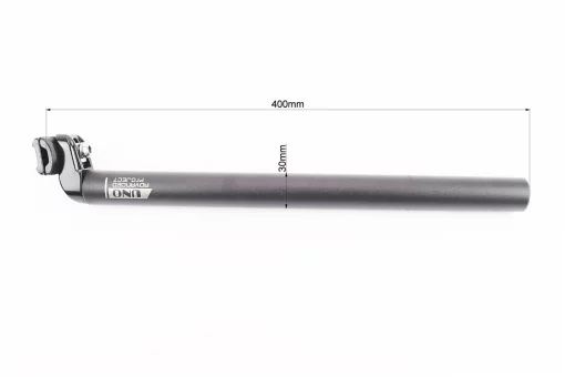 Труба сидіння MTB 30,0х400мм, алюмінієва, чорна SP-602, FIX-412046