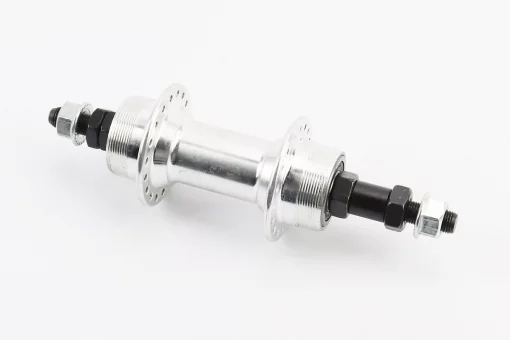 Втулка задняя MTB алюминиевая 14Gx36H под вольнобег, Disk-brake (резьба), 2 пром-подшипники 6200 2RS, крепл. гайка, FB-A209B,