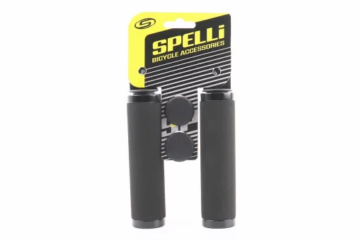 Ручки керма 130мм з затискачем Lock-On з двох сторін, неопренові, чорні SBG-672, FIX-406235