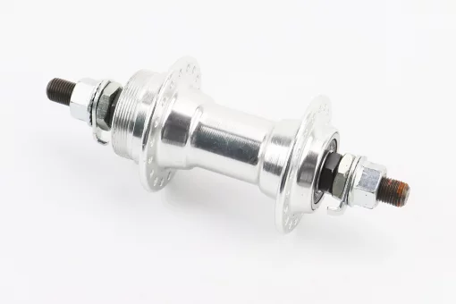 Втулка передняя MTB алюминиевая 14Gx36H, Disk-brake (резьба), 2 пром-подшипники 6200 2RS, крепл. гайка, FB-A209B, FIX-406254