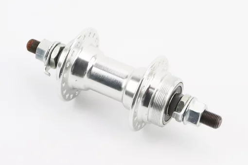 Втулка передняя MTB алюминиевая 14Gx36H, Disk-brake (резьба), 2 пром-подшипники 6200 2RS, крепл. гайка, FB-A209B, FIX-406254