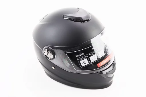 Шлем интеграл, закрытый BLD-М65 L (59-60см), ЧЕРНЫЙ матовый, FIX-360409