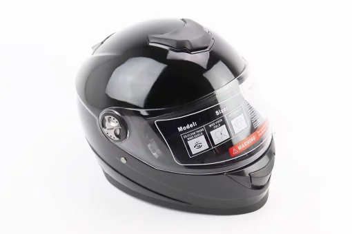 Шлем интеграл, закрытый BLD-М65 L (59-60см), ЧЕРНЫЙ глянец, FIX-360411