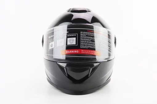 Шлем интеграл, закрытый BLD-М65 L (59-60см), ЧЕРНЫЙ глянец, FIX-360411