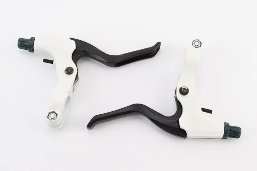 Гальмівні ручки, алюмінієві, біло-чорні BL-228, FIX-406266