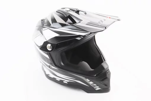 Шлем кроссовый/эндуро/АТV BLD-819-7 L (59-60см), ЧЕРНО-БЕЛЫЙ, FIX-360415