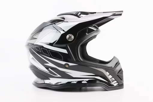 Шлем кроссовый/эндуро/АТV BLD-819-7 L (59-60см), ЧЕРНО-БЕЛЫЙ, FIX-360415