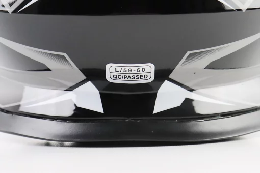 Шлем кроссовый/эндуро/АТV BLD-819-7 L (59-60см), ЧЕРНО-БЕЛЫЙ, FIX-360415