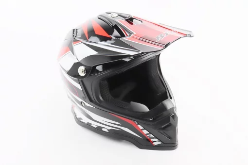 Шлем кроссовый/эндуро/АТV BLD-819-7 L (59-60см), ЧЕРНО-КРАСНЫЙ, FIX-360416