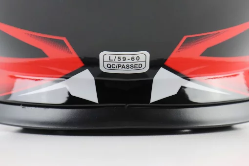 Шлем кроссовый/эндуро/АТV BLD-819-7 L (59-60см), ЧЕРНО-КРАСНЫЙ, FIX-360416